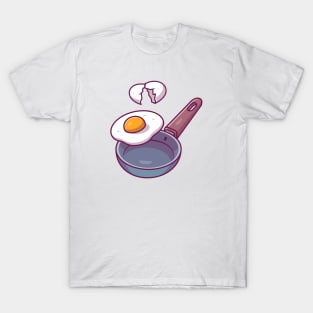 Frying pan and egg fried T-Shirt